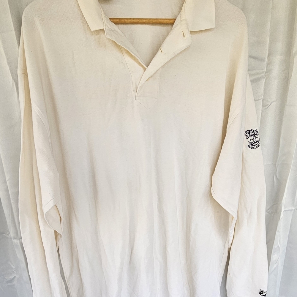Men's White Long Sleeve Shirt